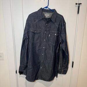 Carhartt Denim Blue Button Down Shirt